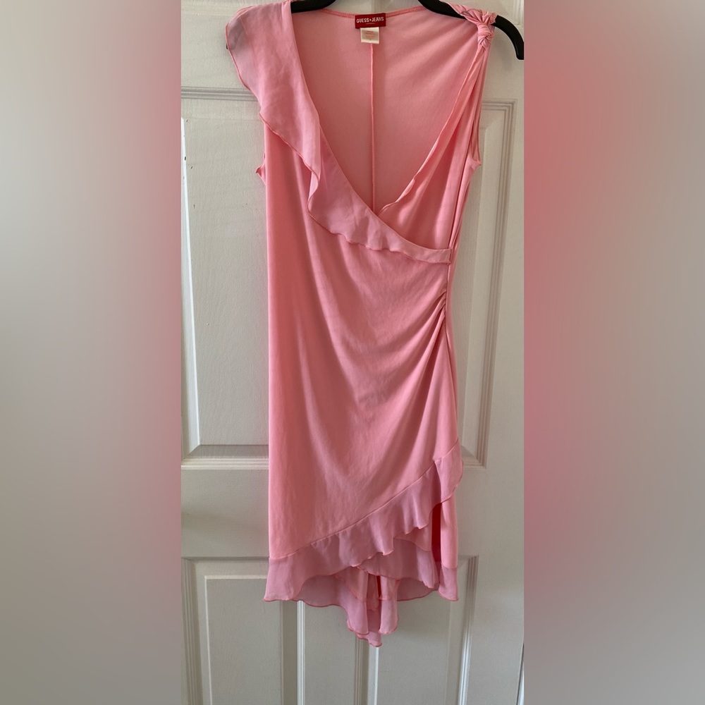 pink midi dress